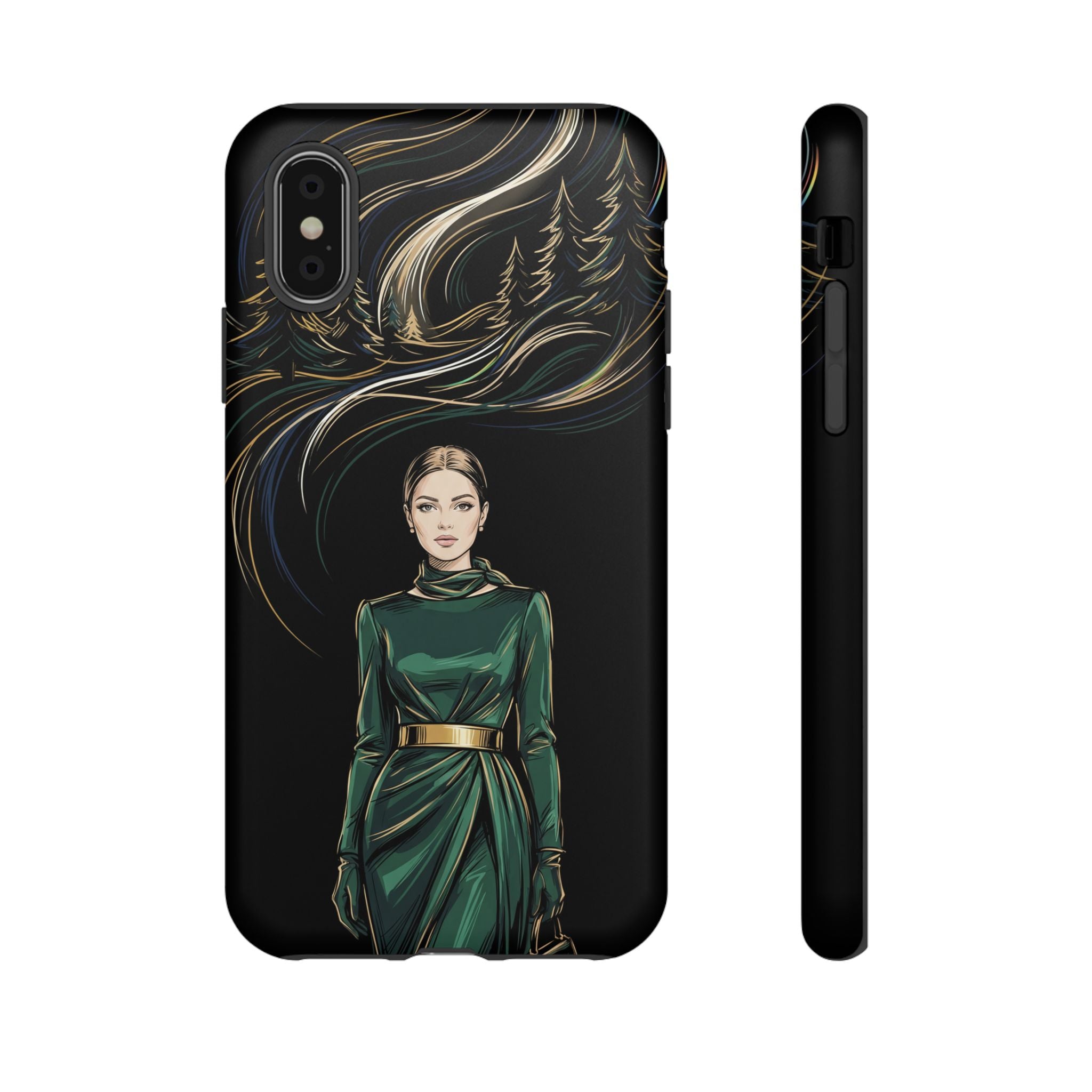 Elegant Forest Woman iPhone Case