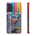 Colorful Breakdancer Graffiti Tough Samsung Galaxy Phone Case