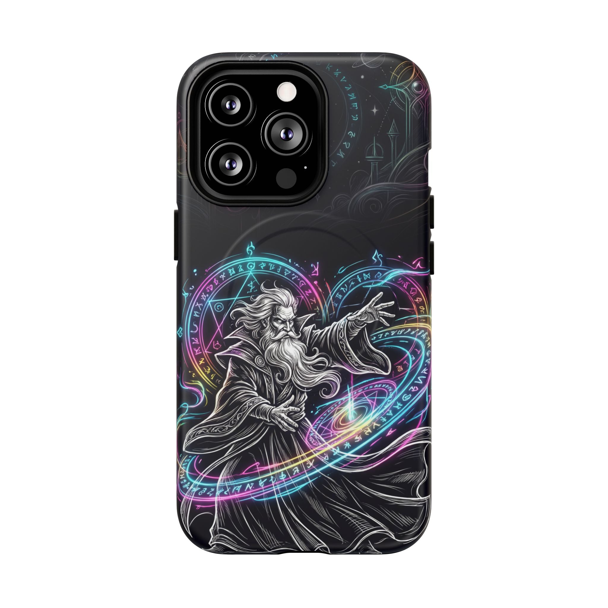 Neon Spell Art Wizard Magic MagSafe iPhone Case
