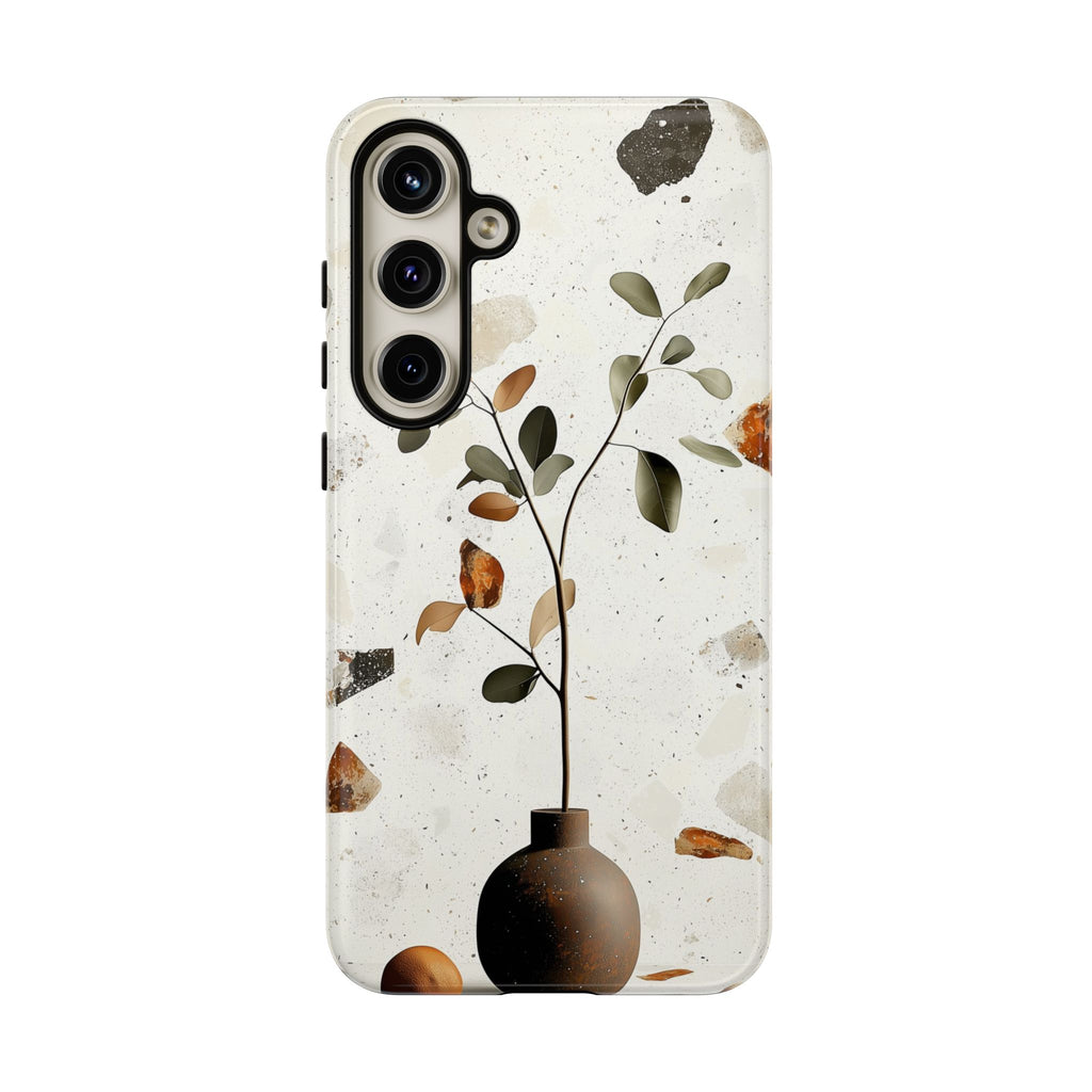 Floral Terrazzo Samsung Galaxy Case | Minimal Vase Botanical