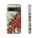 Poinsettia Google Pixel Phone Case | Christmas Floral Cover