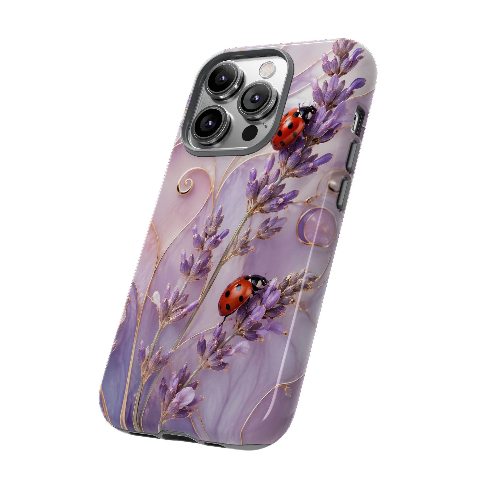 Lavender Ladybug iPhone Case | Floral iPhone Case