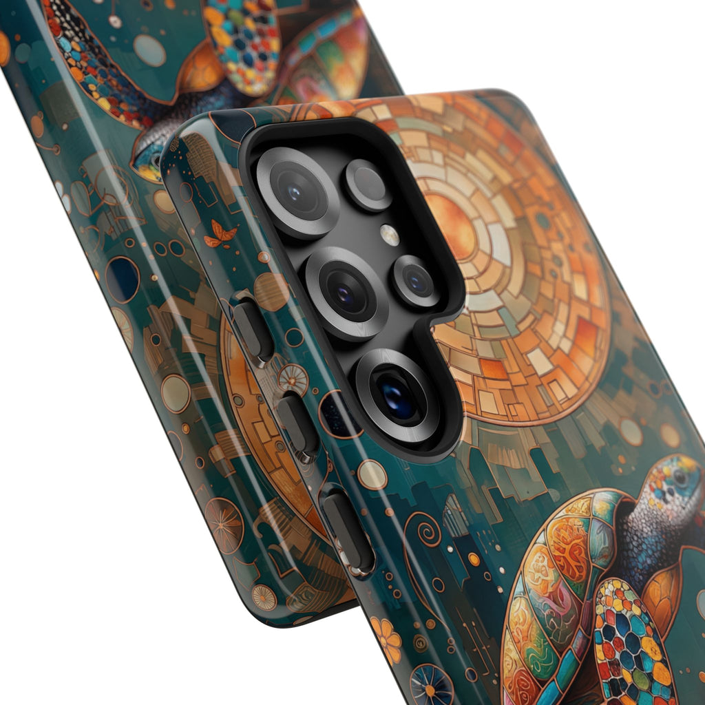 Colourful Mosaic Sea Turtle Samsung Galaxy Case