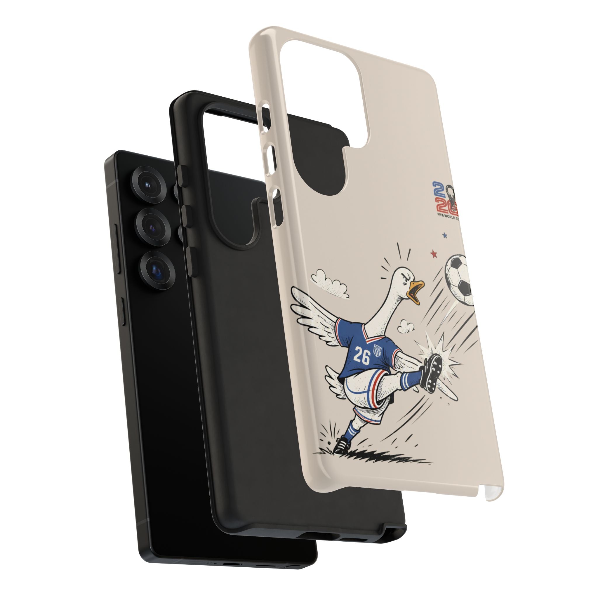 Soccer Goose Samsung Galaxy Phone Case | Funny Sports Bird Cover