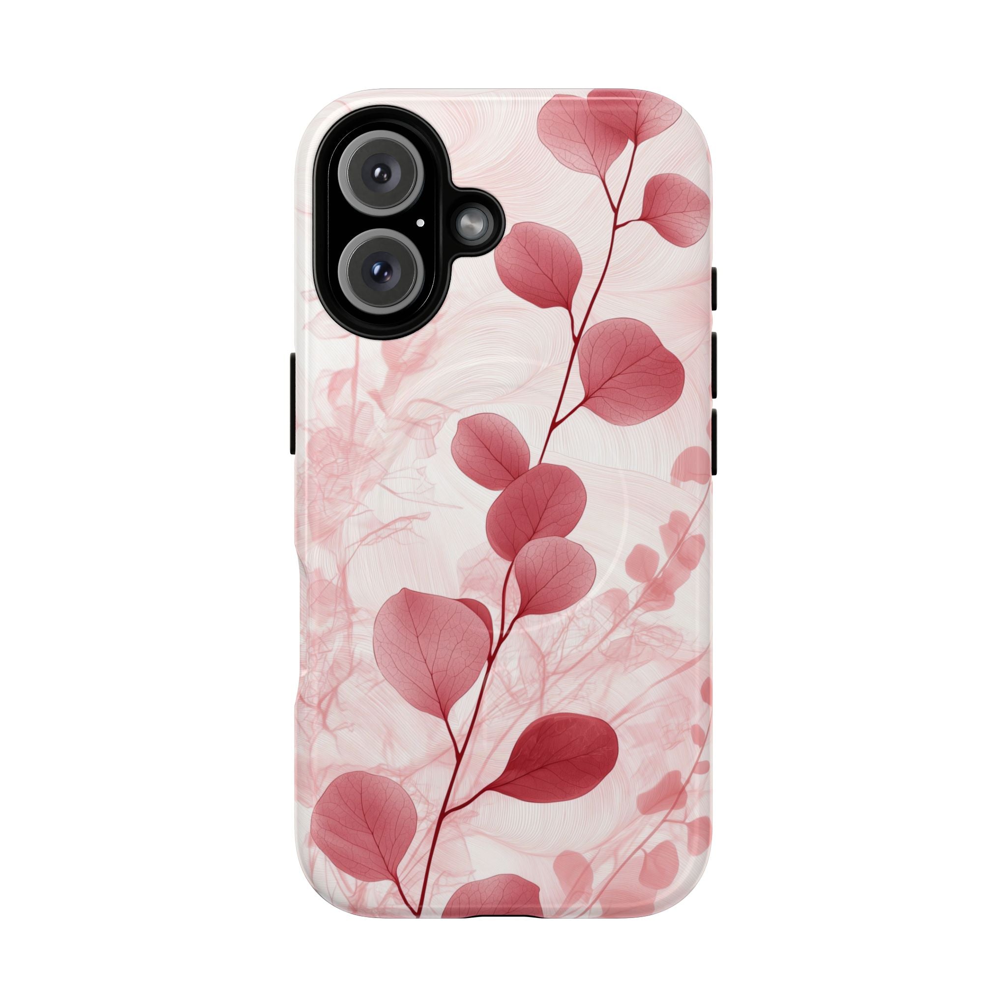 Pink Botanical Floral Eucalyptus MagSafe iPhone Case