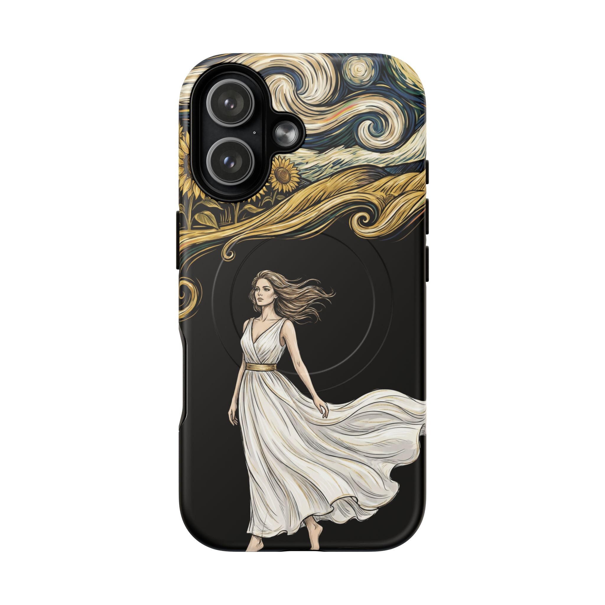 Grecian Muse MagSafe iPhone Case | Artistic Goddess Protective Case