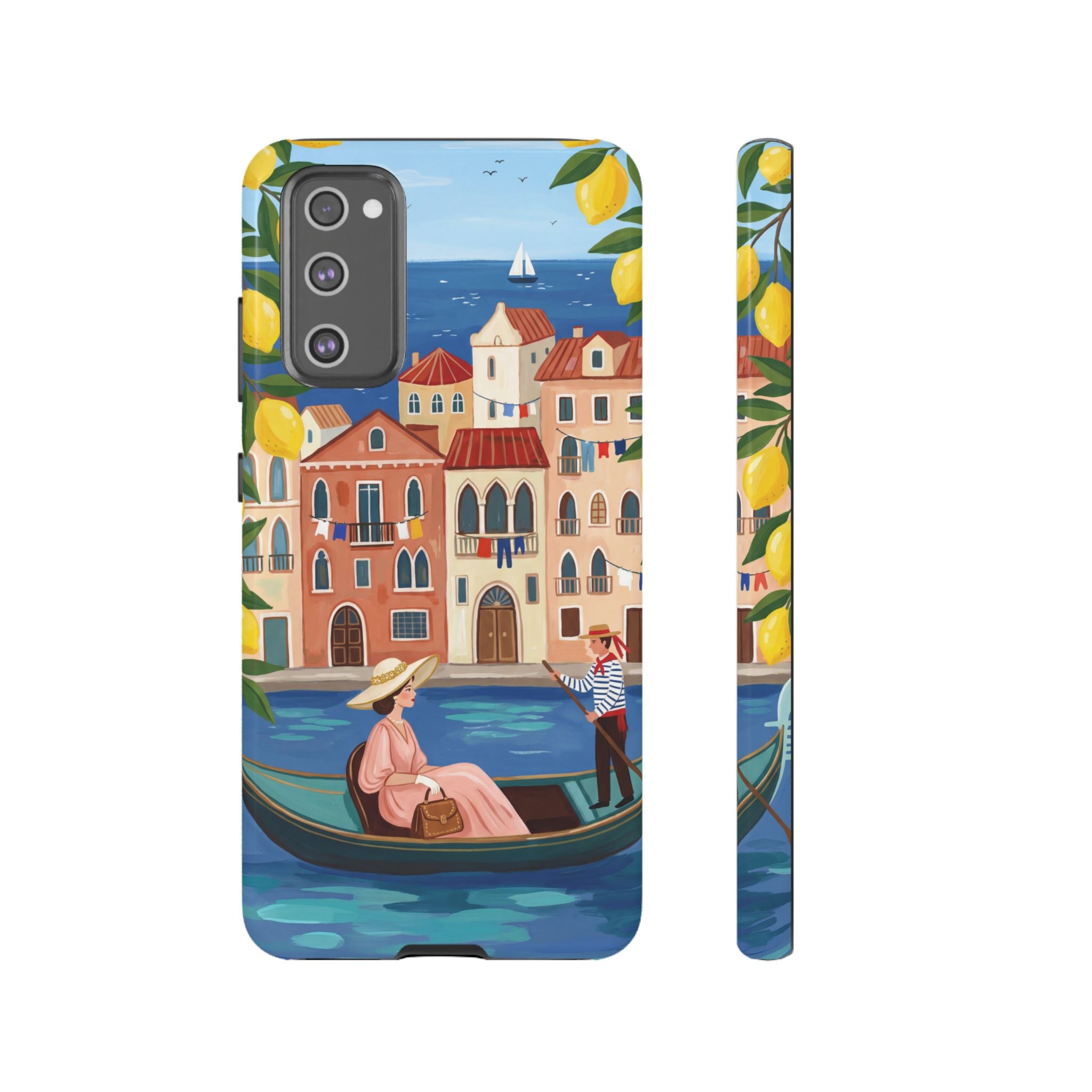 Venetian Gondola Samsung Galaxy Phone Case | Lemon Coast Waterfront Travel