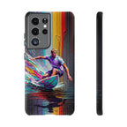 Surfing Rainbow Tough Samsung Galaxy Phone Case