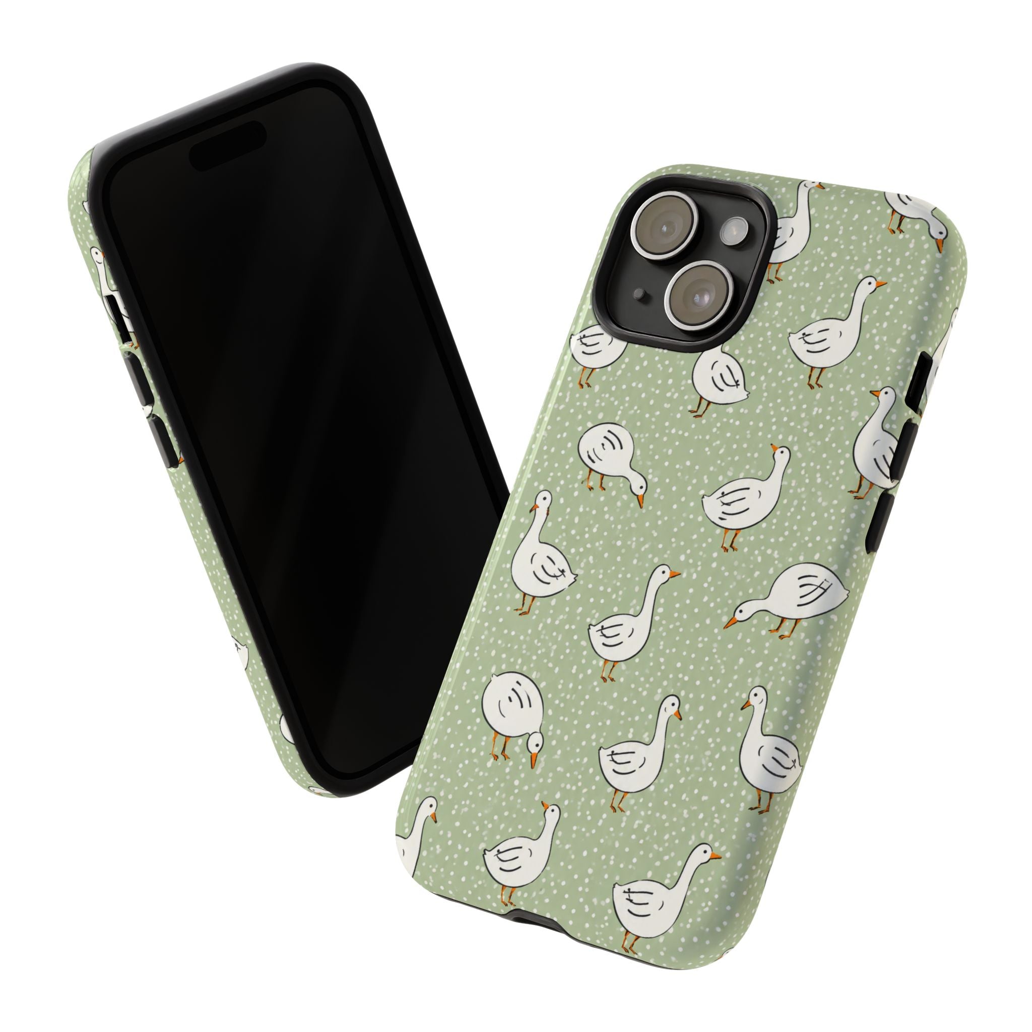 Goose iPhone Case | Cute White Goose Pattern Cover
