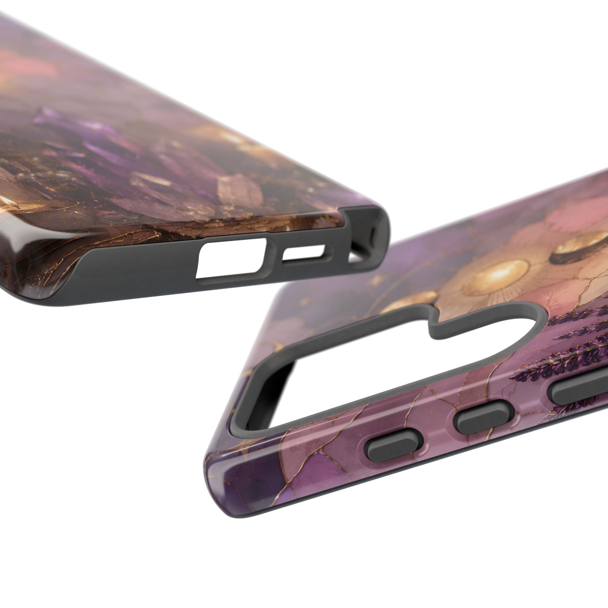 Crystal Moon Samsung Galaxy Phase Phone Case | Witchy Floral Phone Case
