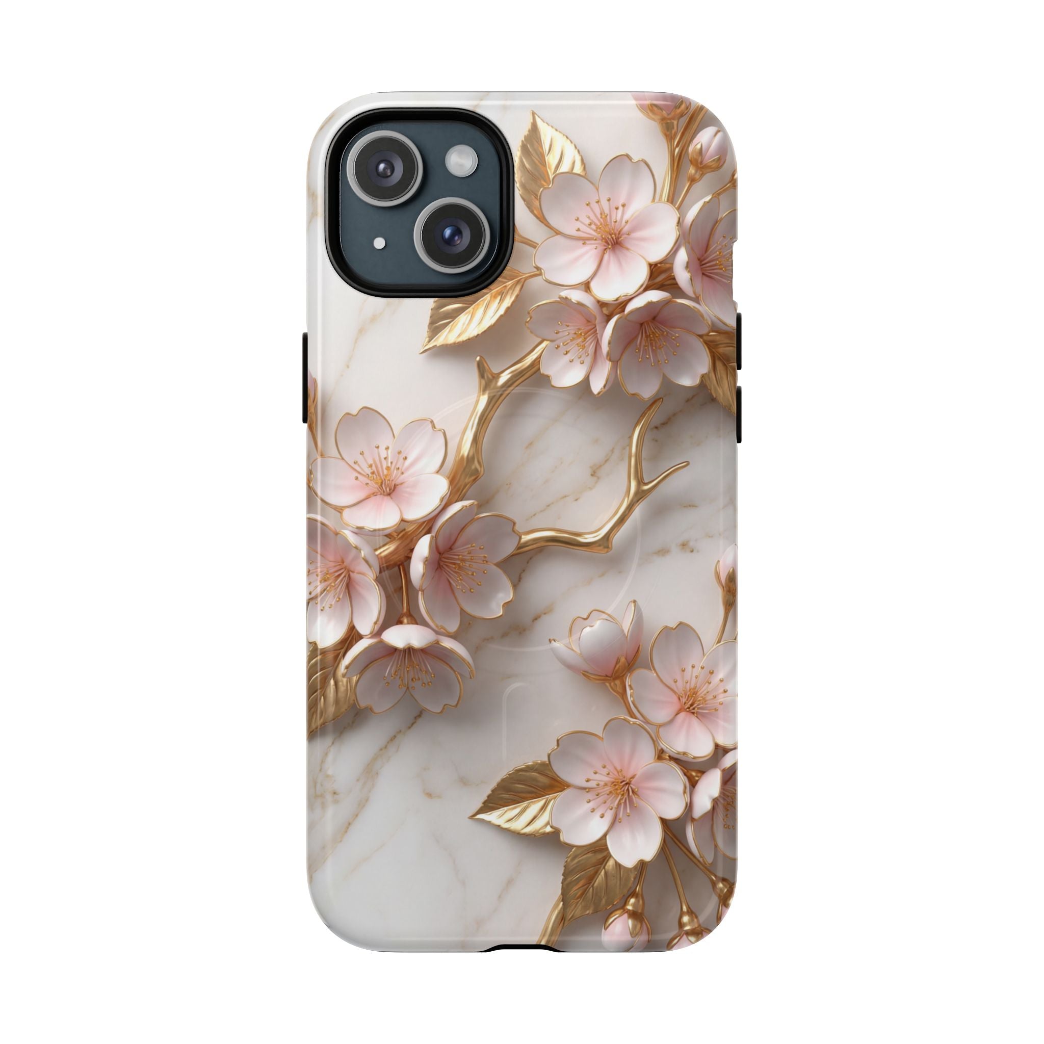 Floral Cherry Blossom MagSafe Phone Case — Tough Protective iPhone Cover