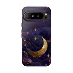 Moon & Stars Google Pixel Phone Case | Celestial Crescent Moon Phone Case