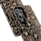 Batik Floral Black Ornate Daisies Tough Samsung Galaxy Case