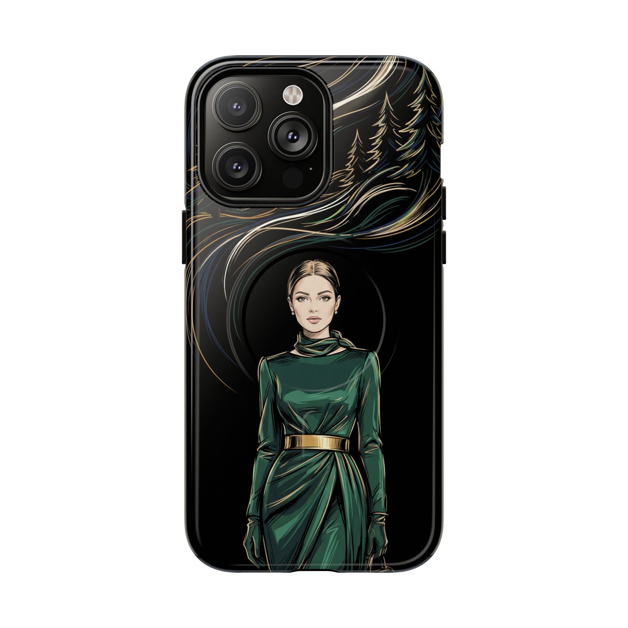 Elegant Forest Woman MagSafe iPhone Case
