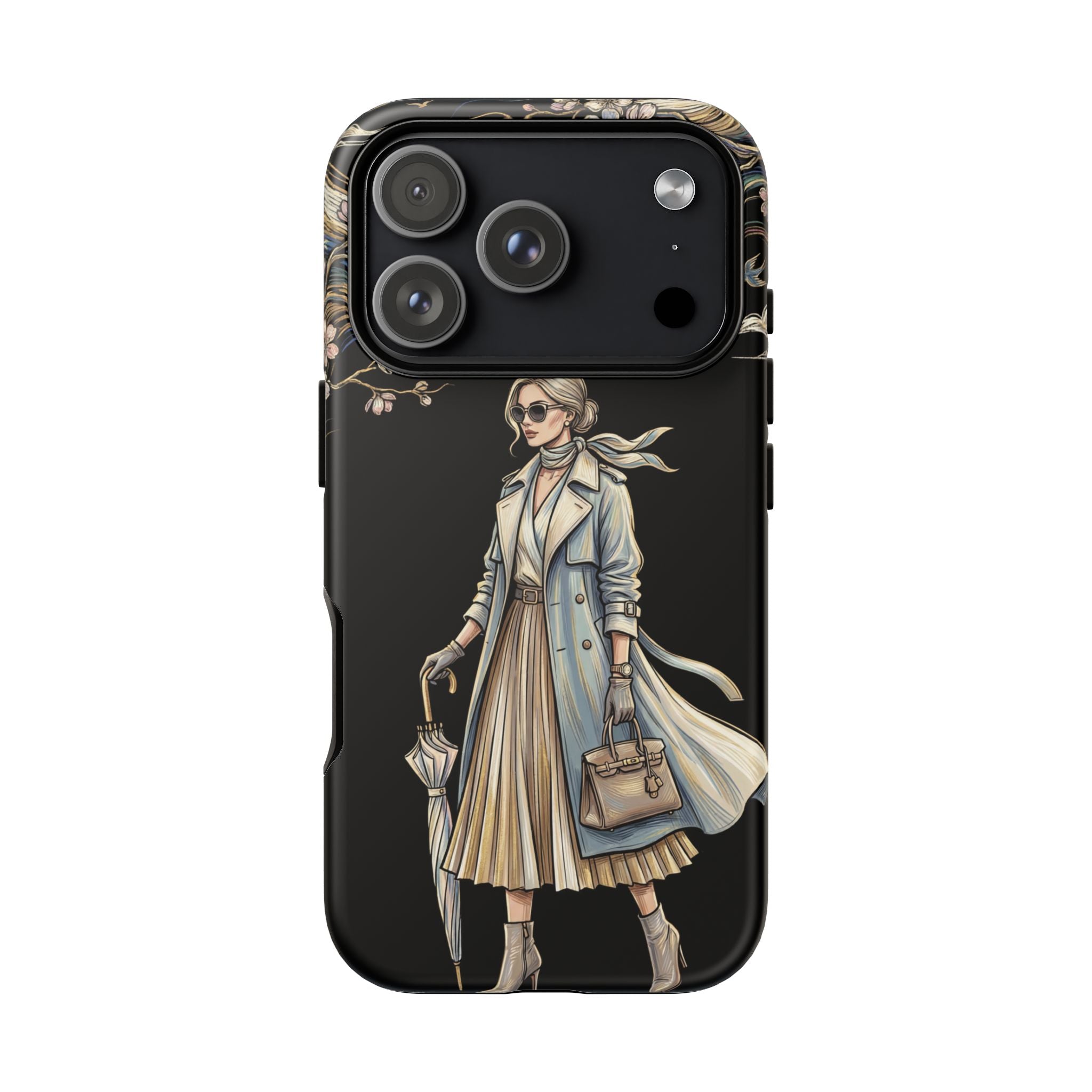 Vintage Chic iPhone Case | Stylish Woman Illustration