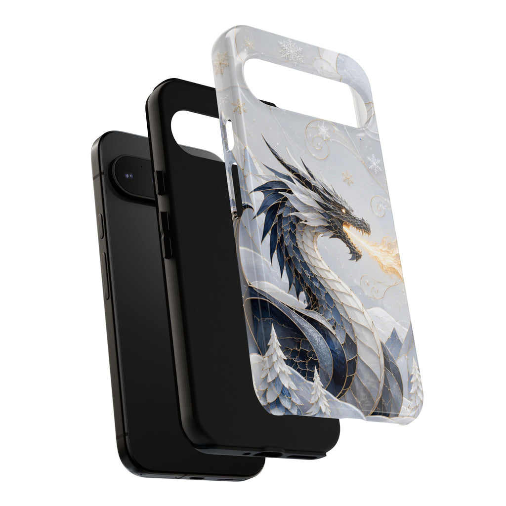Ice Dragon Google Pixel Phone Case | Winter Dragon Phone Case