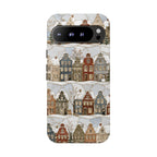 Winter Village Google Pixel Phone Case | Snowy Town Phone Case