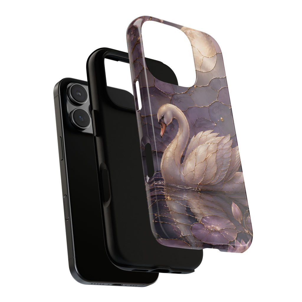 Swan iPhone Case | Moonlit Lake iPhone Case