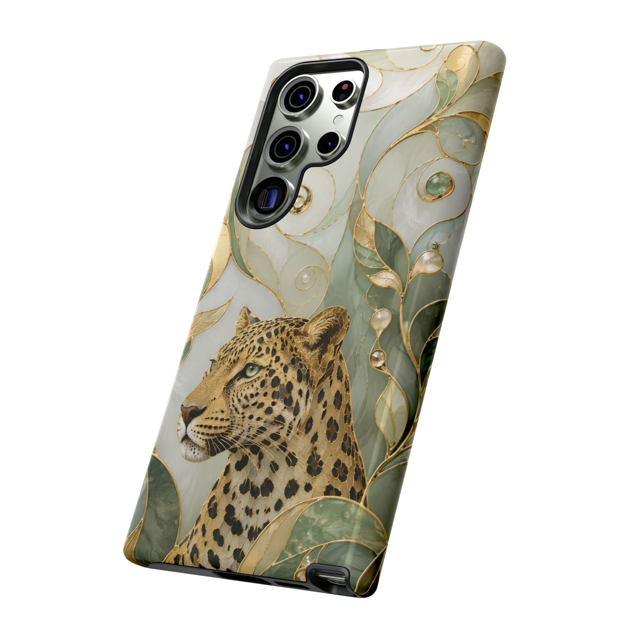Leopard Samsung Galaxy Phone Case | Elegant Big Cat Art Cover
