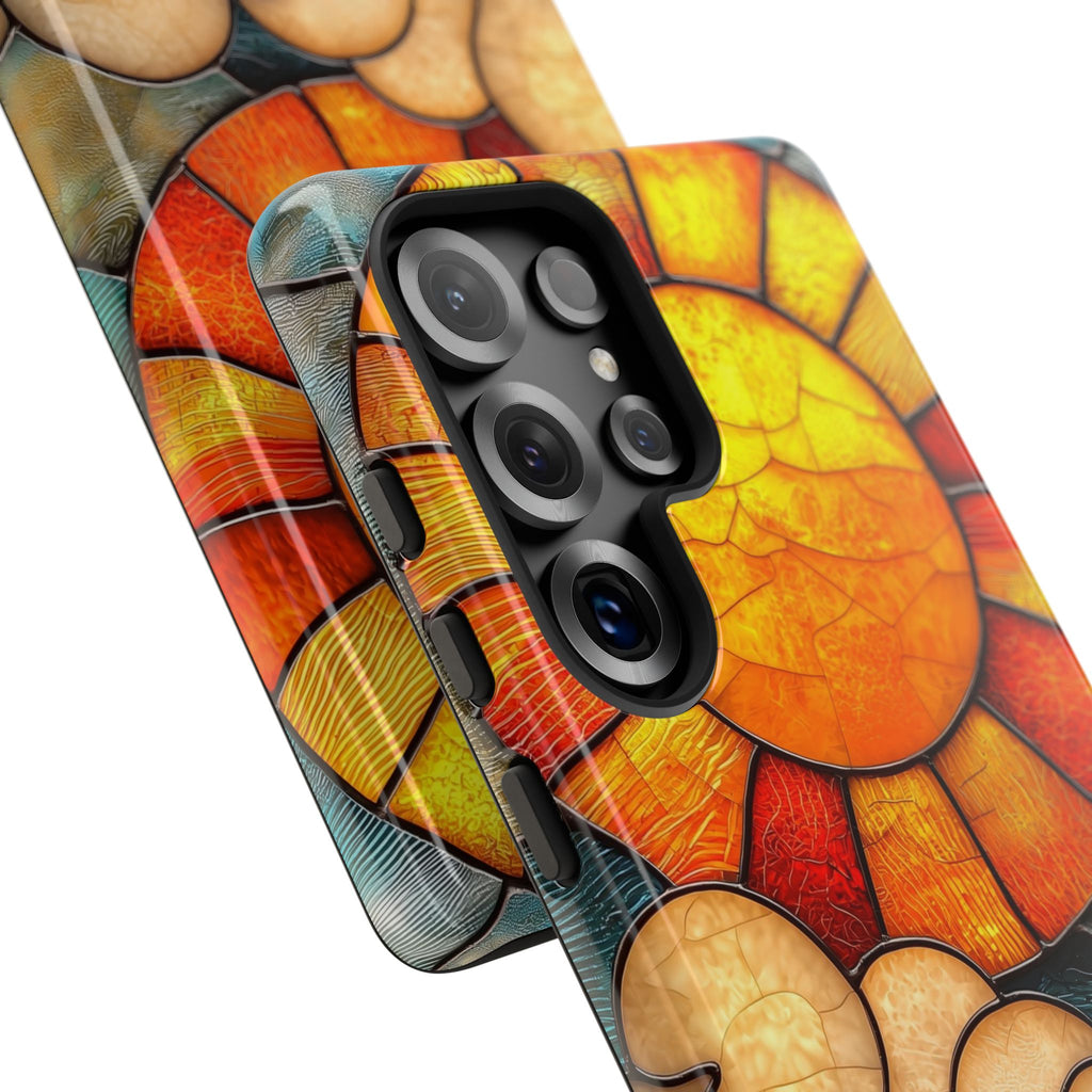 Stained Glass Sun & Clouds Samsung Galaxy Case