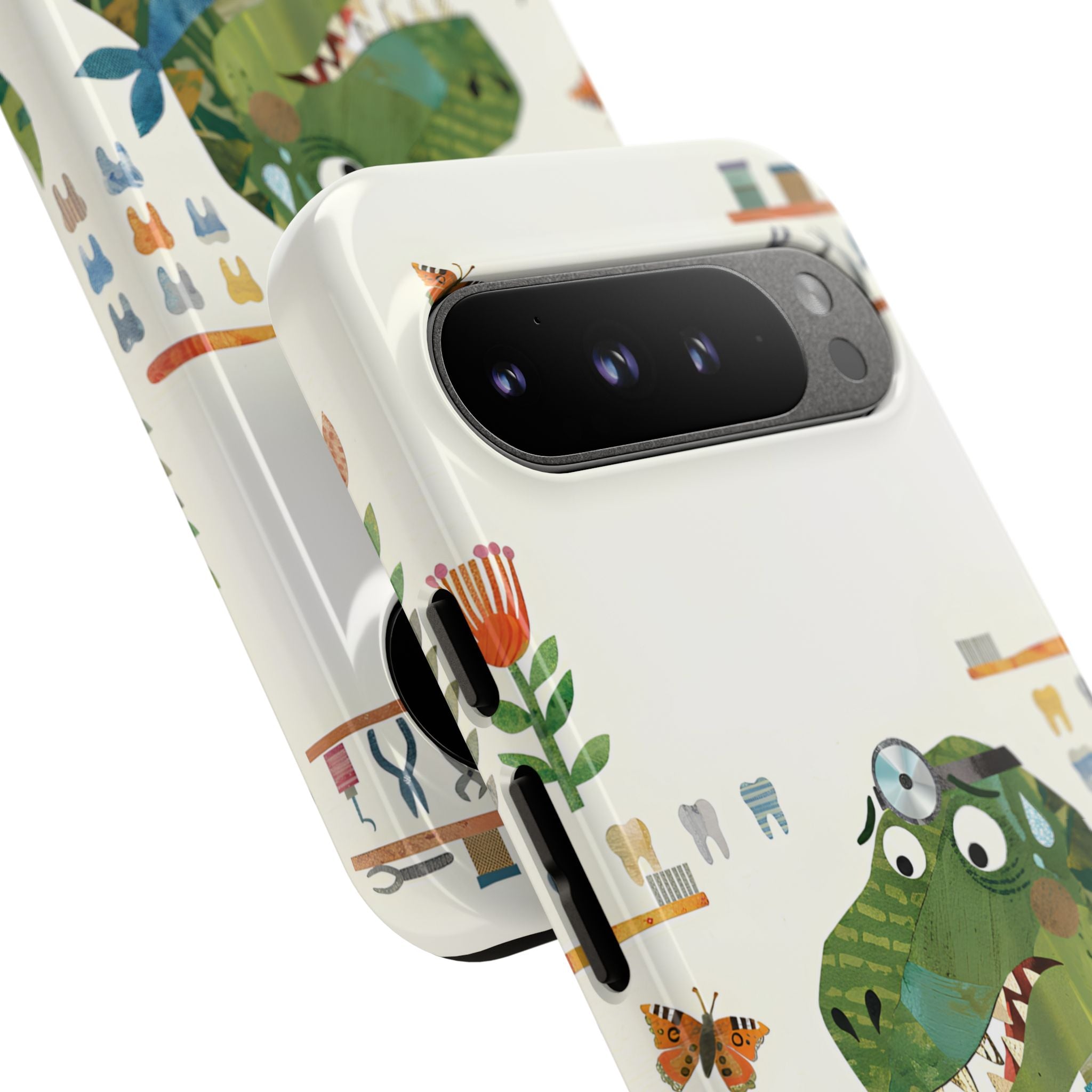 Dinosaur Dentist Tough Google Pixel Phone Case | Cute Pediatric Dental Cover