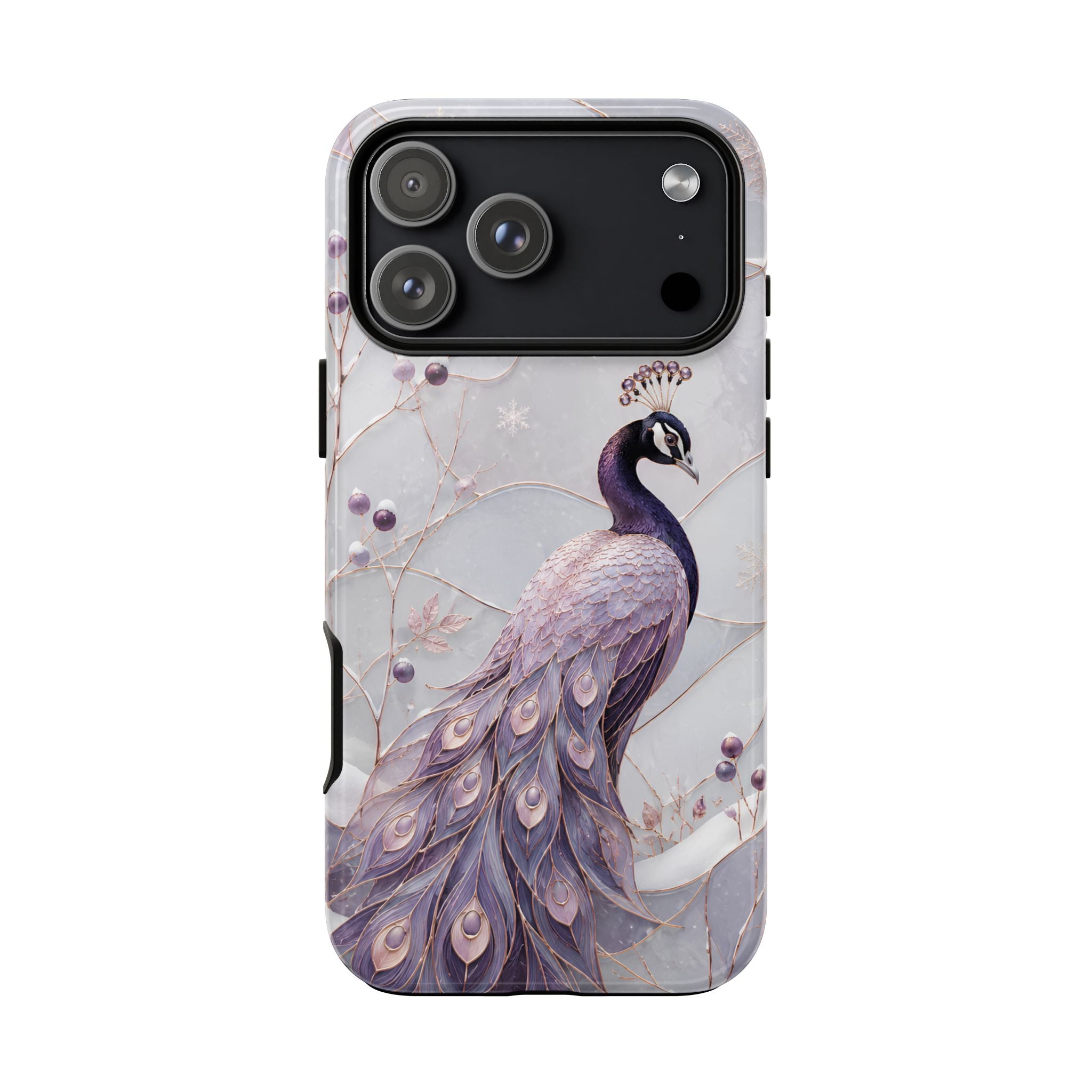 Peacock iPhone Case | Lavender Peacock iPhone Case