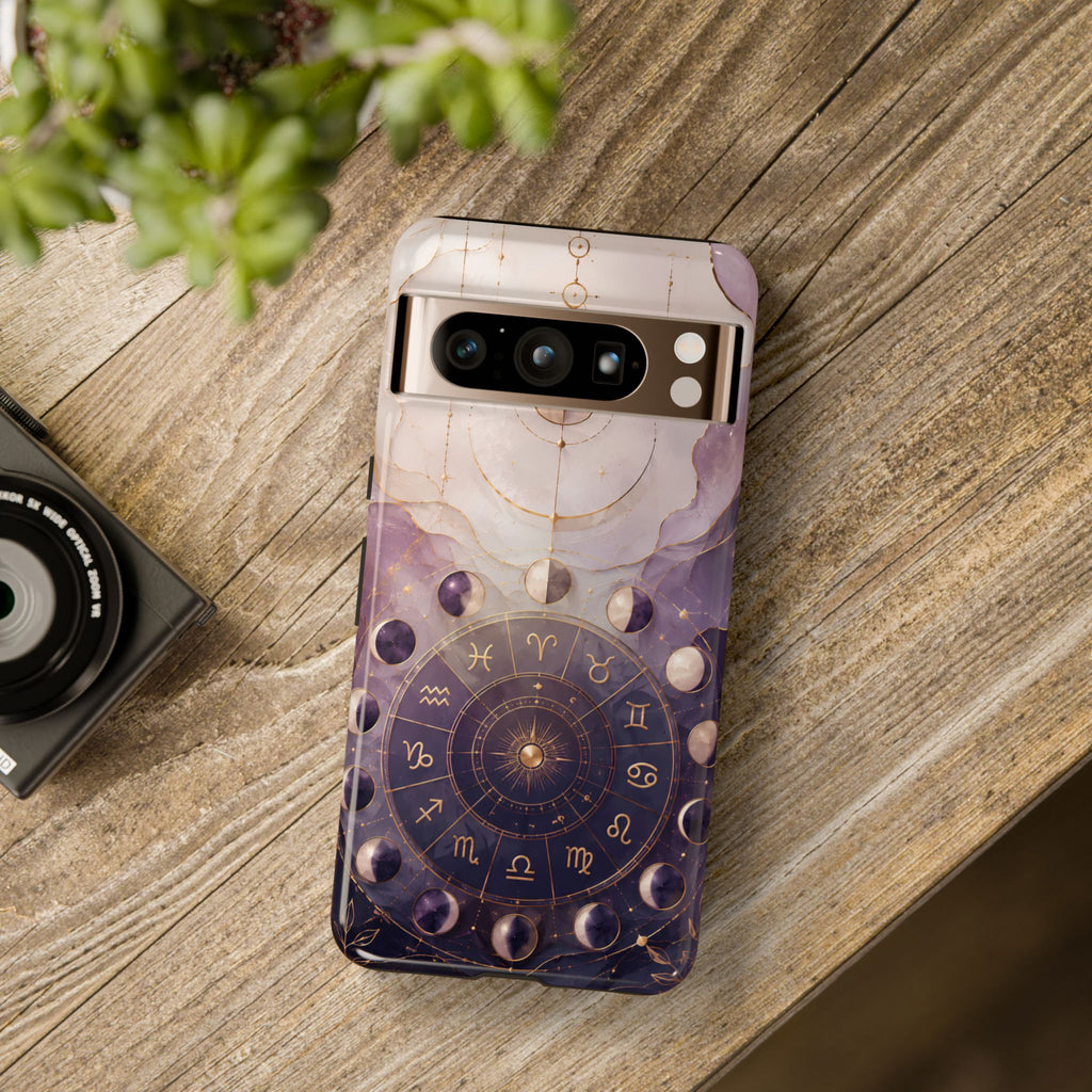 Celestial Zodiac Google Pixel Phone Case | Moon Phase Astrology Phone Case