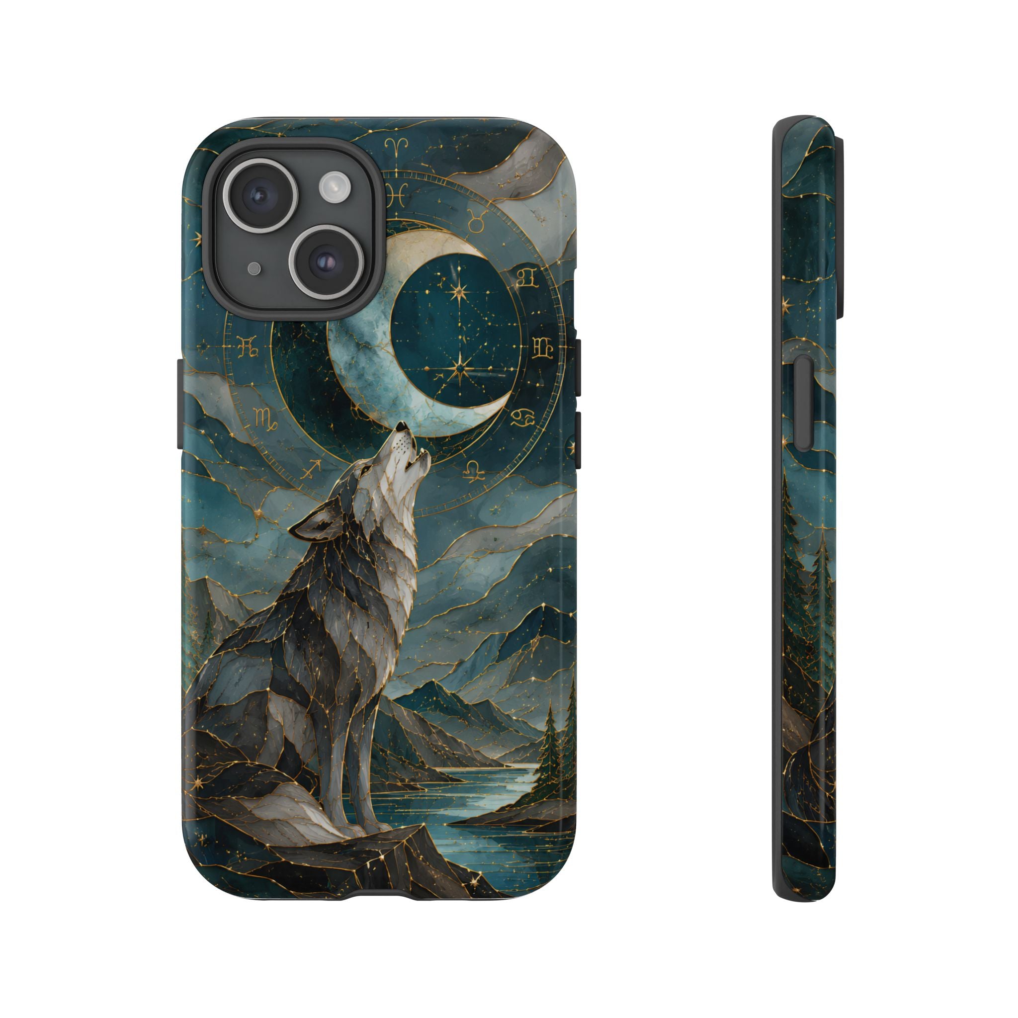 Wolf Moon iPhone Case | Celestial Wolf iPhone Case