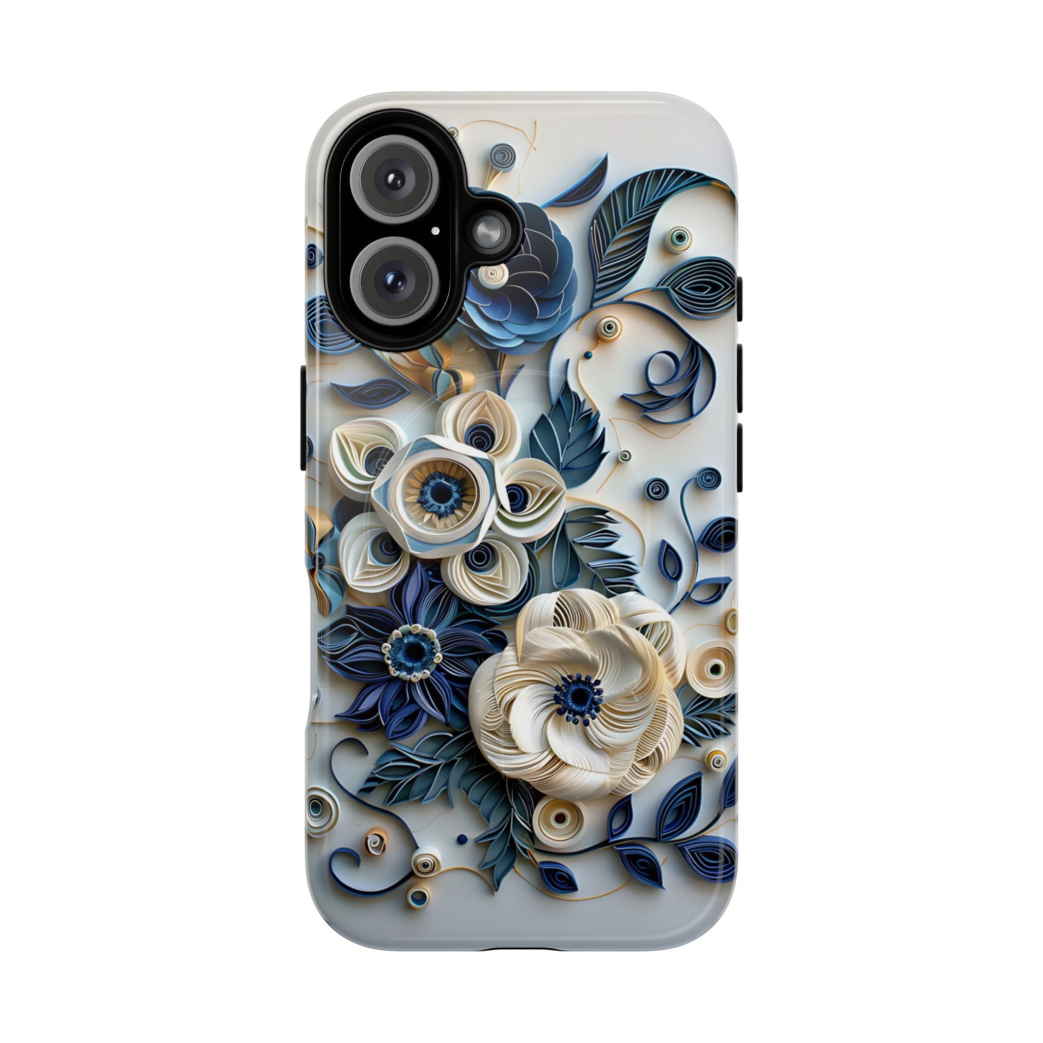 Floral Quilled Art Tough MagSafe Phone Case