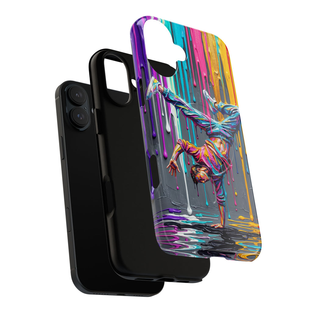 Custodia Resistente per Telefono MagSafe con Graffiti Breakdancer Colorato