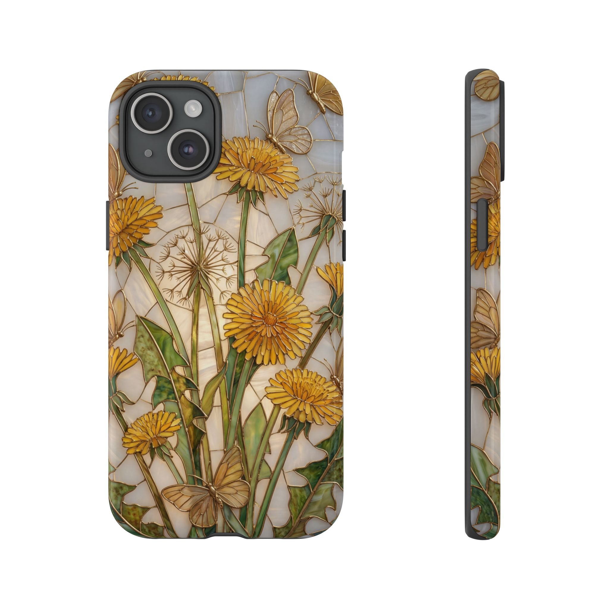 Dandelion Bouquet Tough iPhone Case — Floral Botanical Protective Cover