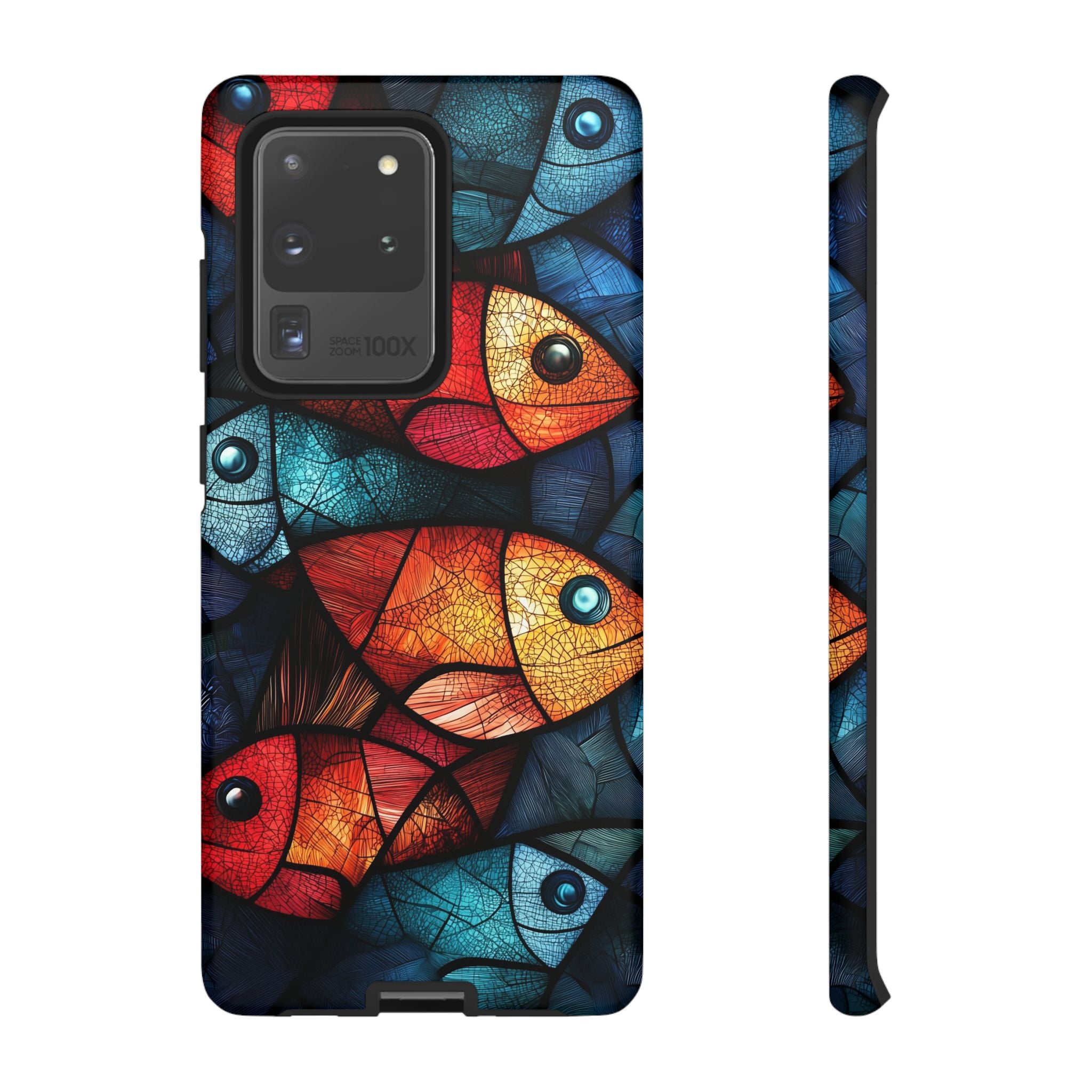 Fish Mosaic Tough Samsung Galaxy Case — Colourful Artistic Fish Pattern
