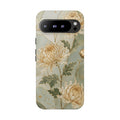 Chrysanthemum Google Pixel Phone Case | Vintage Floral Phone Case