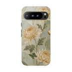 Chrysanthemum Google Pixel Phone Case | Vintage Floral Phone Case