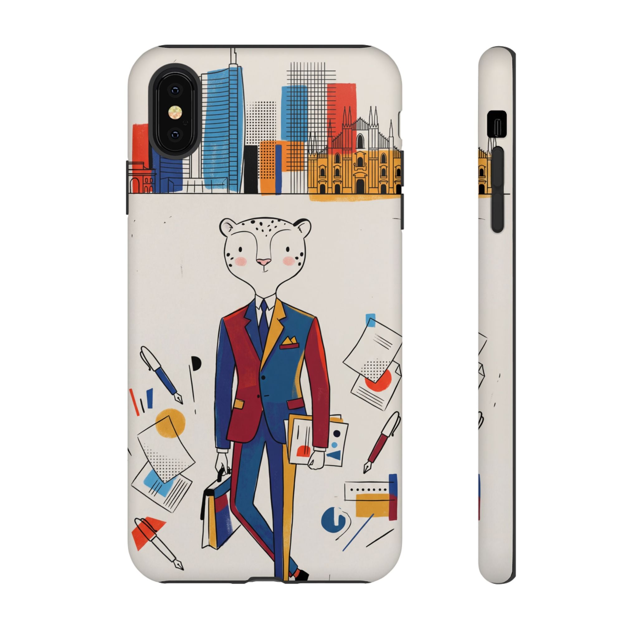 Leopard Executive Phone Case | Business Chic Illustrated