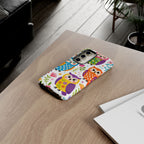Simpatica Cover Protettiva Búho Colorato per Samsung Galaxy | Cover Rigida con Fantasia di Búho Carino