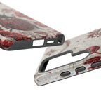 Ladybug Floral Samsung Galaxy Phone Case | Vintage Red Beetle Protective Tough Case