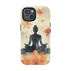 Custodia MagSafe per iPhone Yoga Lotus | Silhouette meditativa