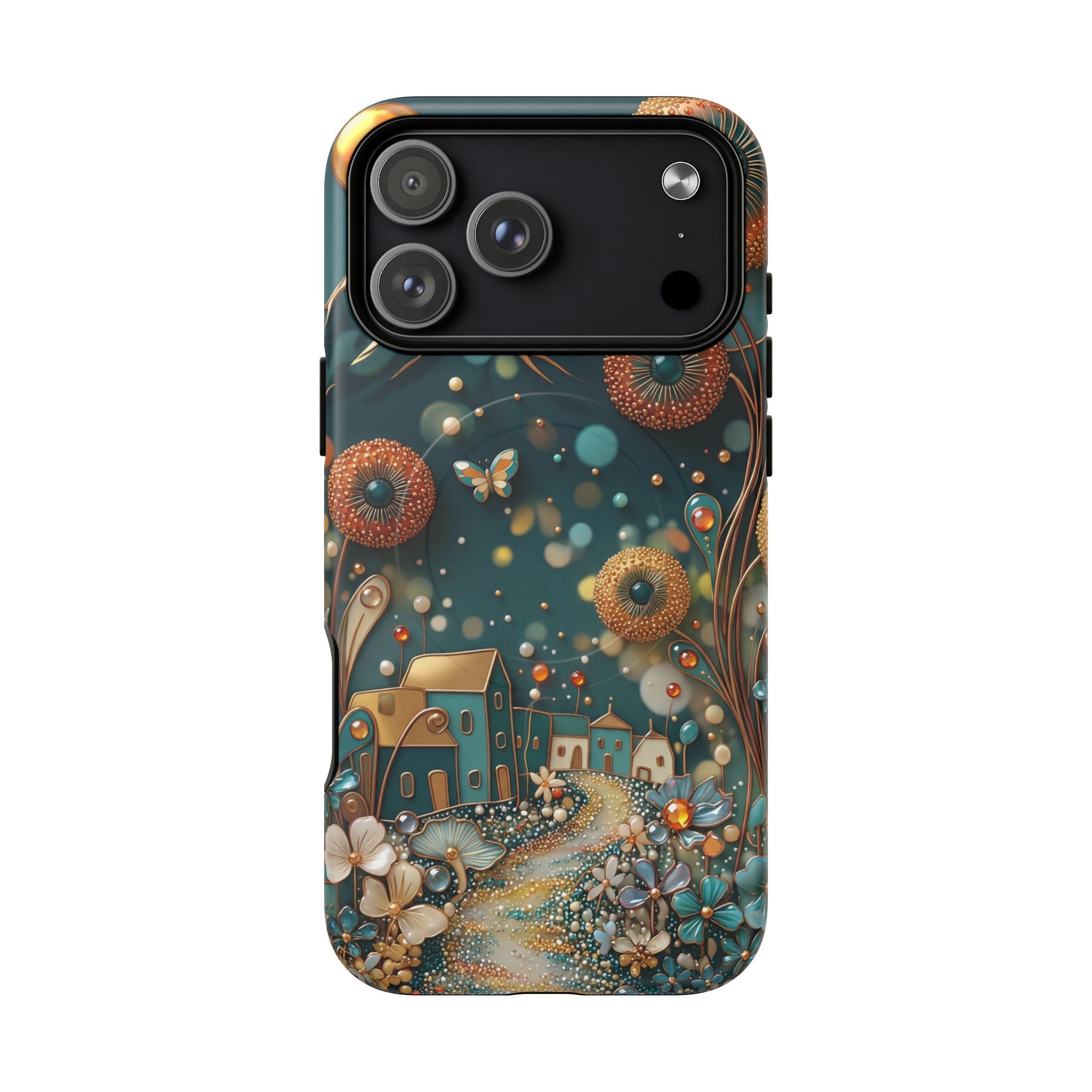 Custodia MagSafe per iPhone con fantasia floreale | Design Dreamy Cottage Garden