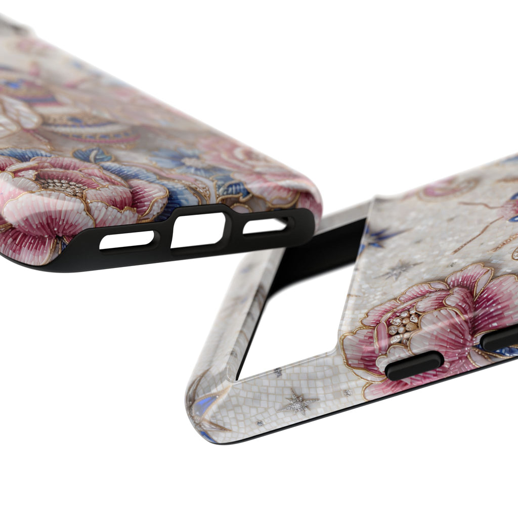 Floral Bee Moon Tough Google Pixel Phone Case | Protective Artistic Phone Cover
