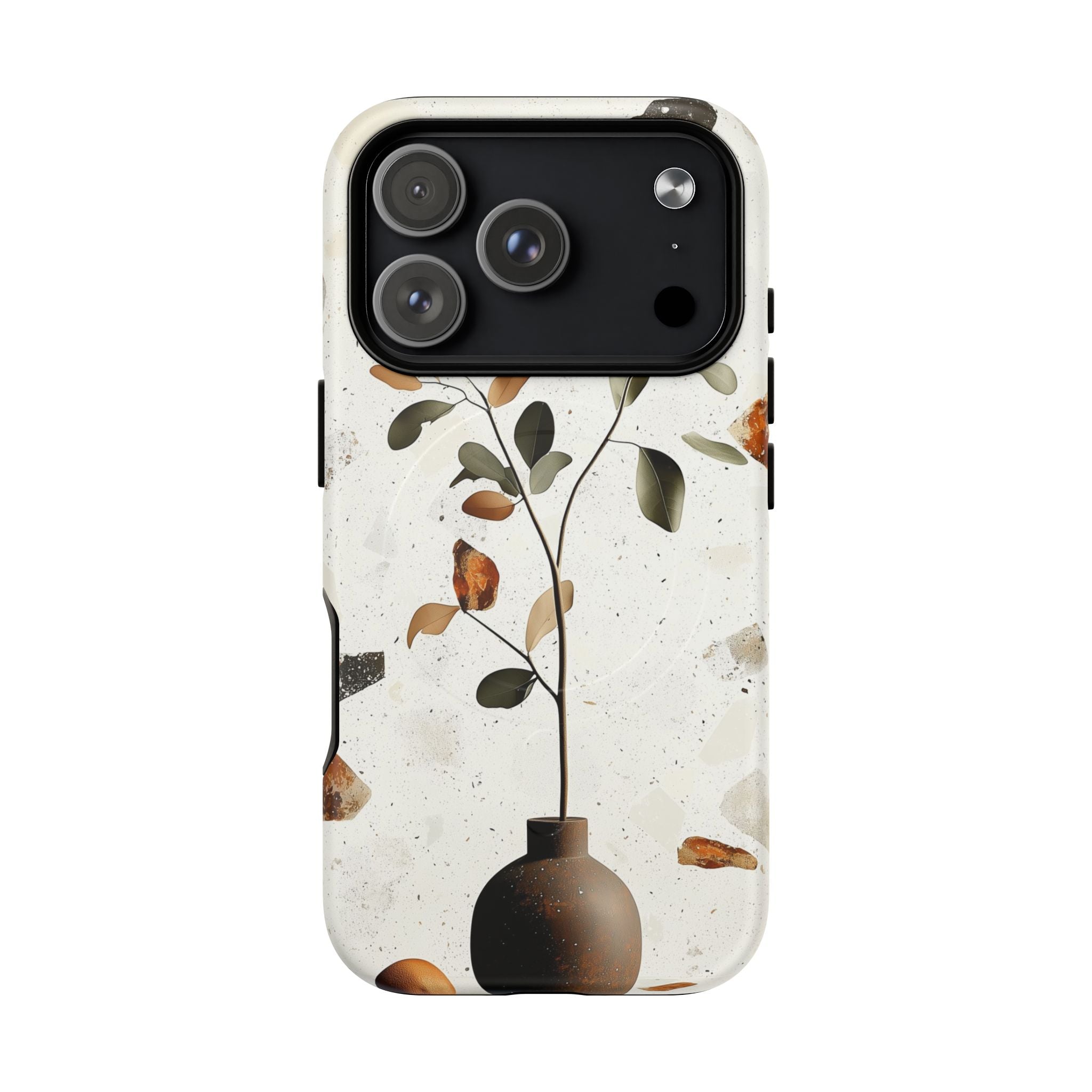 Custodia MagSafe resistente per iPhone con motivo floreale | Minimal Botanical