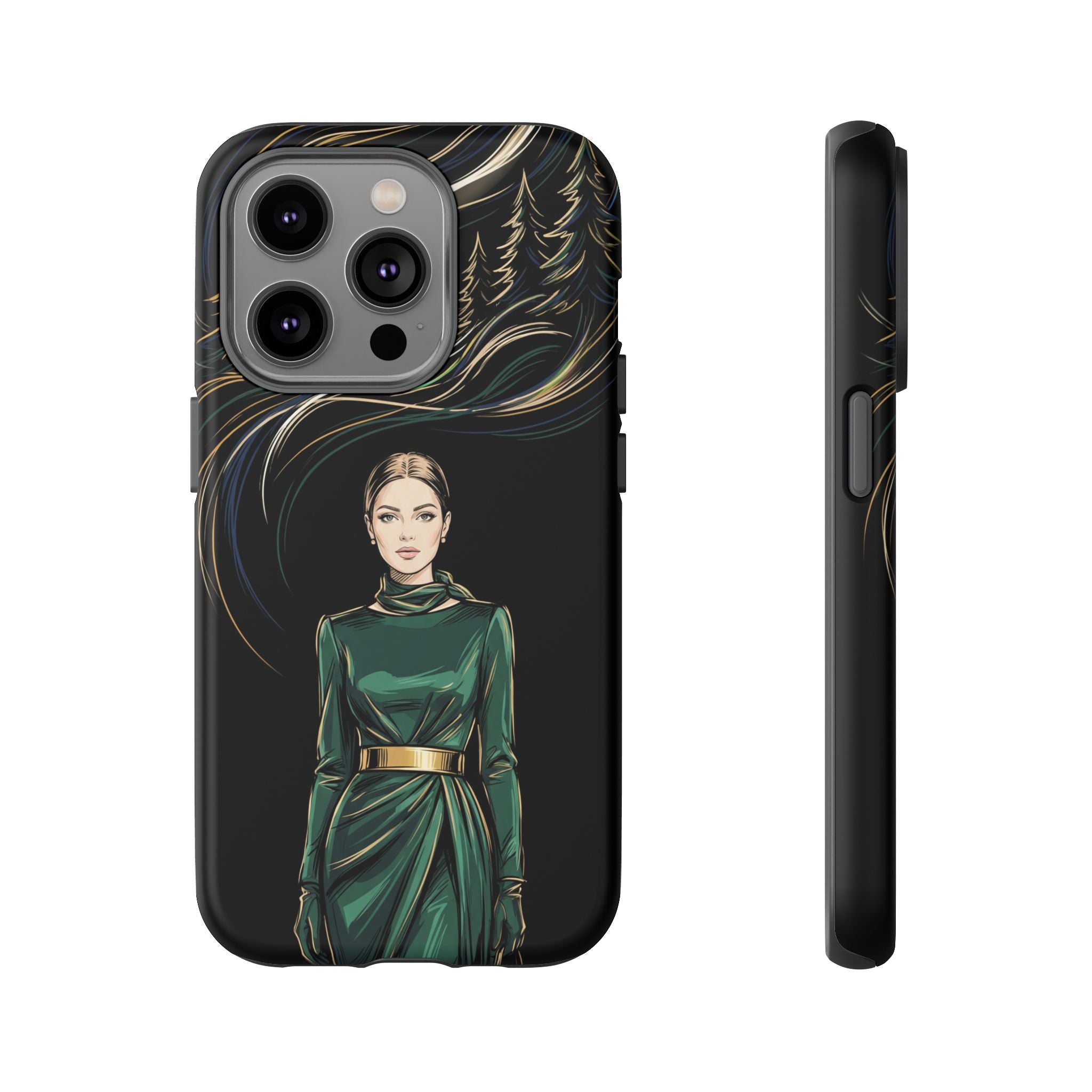 Elegant Forest Woman iPhone Case