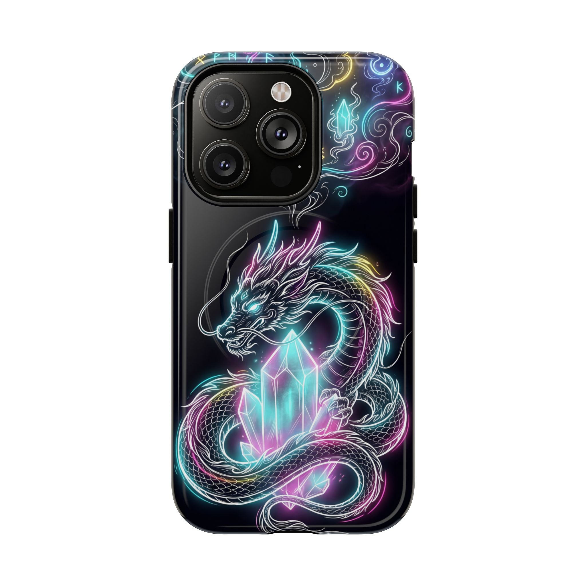 Neon Loong Crystal MagSafe iPhone Case
