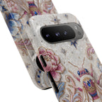 Floral Bee Moon Tough Google Pixel Phone Case | Protective Artistic Phone Cover