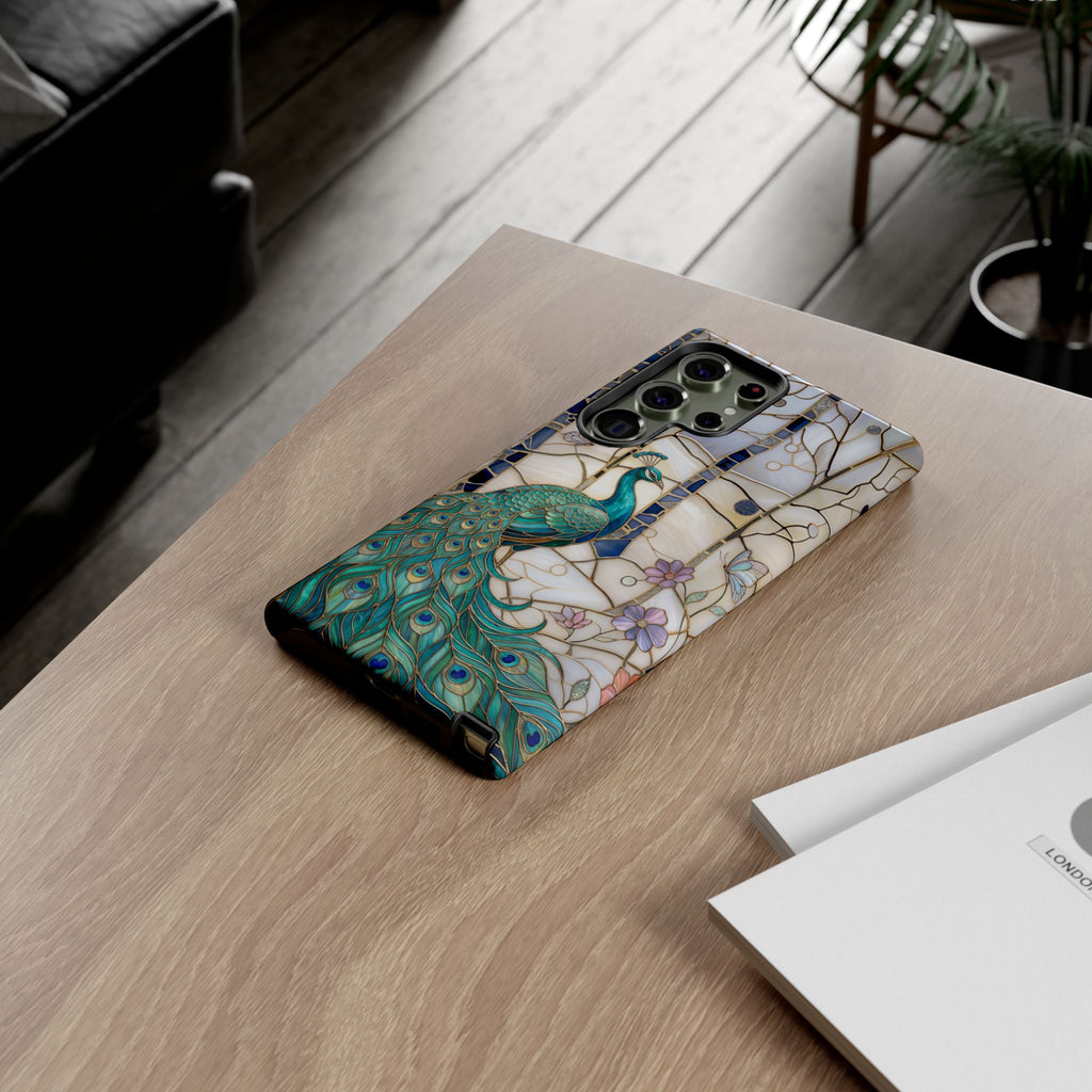 Peacock Stained Glass Samsung Galaxy Case