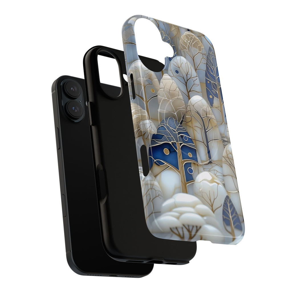 Blue Gold Forest Art MagSafe Case