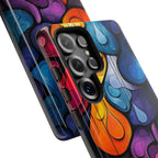 Abstract Colourful Drop Samsung Galaxy Case — Vibrant Stained-Glass