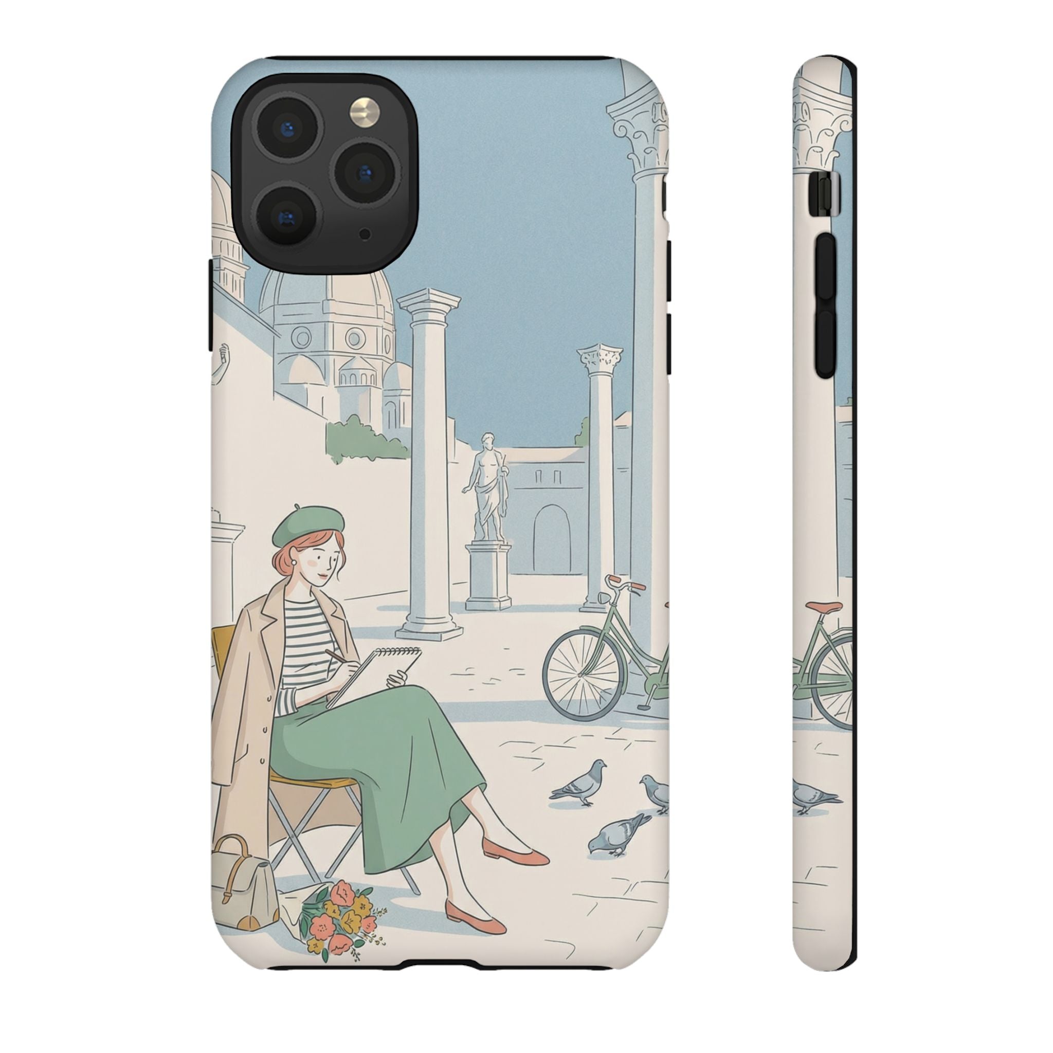 Florence Art Aesthetic iPhone Case | Renaissance Italy Travel Illustration