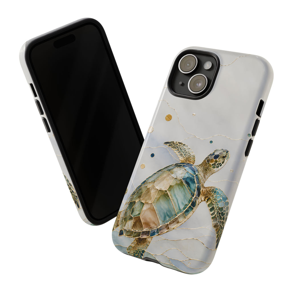 Sea Turtle Watercolor Phone Case — Ocean Animal Protective Tough Case