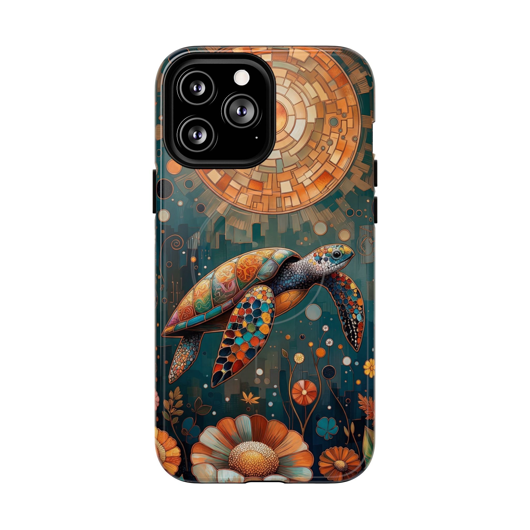Custodia MagSafe per iPhone a forma di tartaruga marina